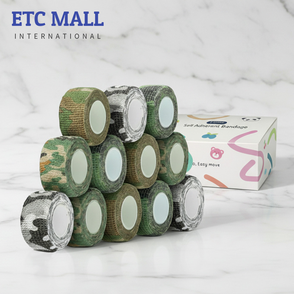 이티씨몰 자가점착 밴드 2.5cm 압박붕대 패턴 4종 모음 카모 포레스트 아마존 문빔 데저트 10+2, 1개 10,300원