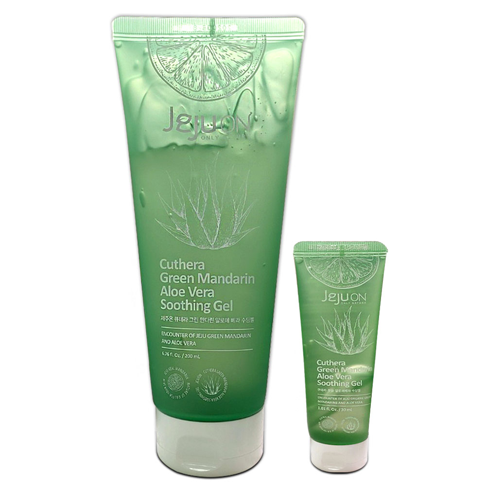 제주온 유기농 풋귤 알로에 베라 수딩젤 200ml+30ml 썬번 저자극 민감 피부 진정 [초록숲도깨비], 1개, 200ml 24,600원