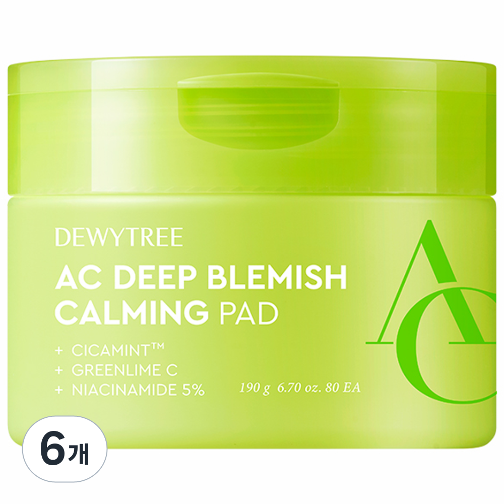 듀이트리 에이씨 딥 흔적 진정 잡티 패드 190g, 80개입, 6개 91,800원