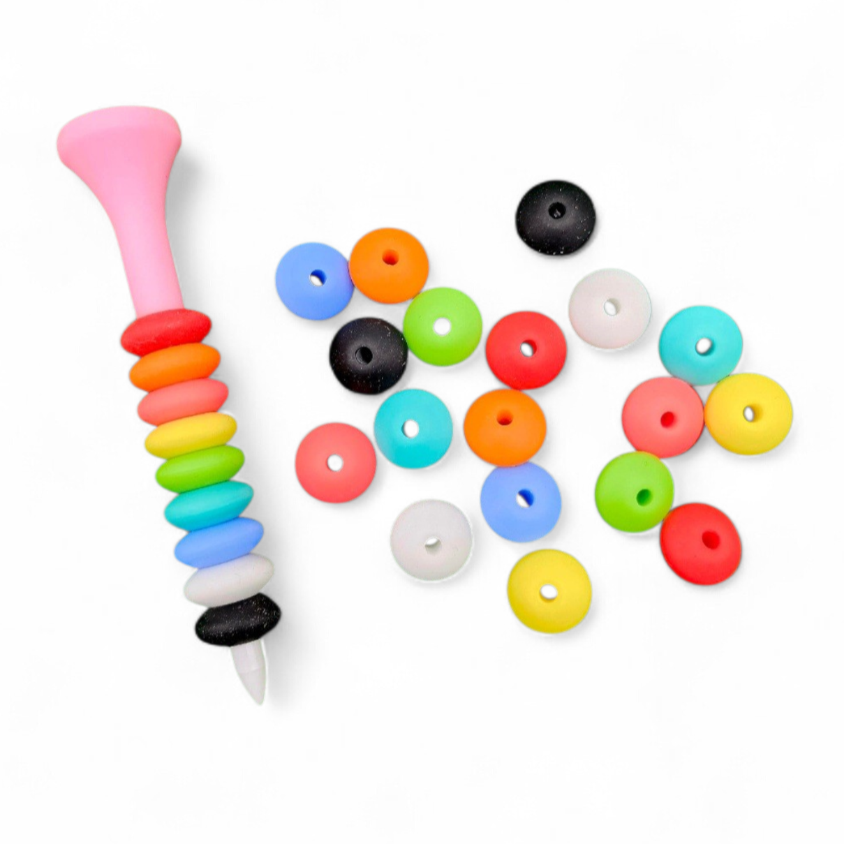 골프 컬러고무링 9개 /고무오링 골프티걸이 티꽂이, 1세트, 혼합 1,800원