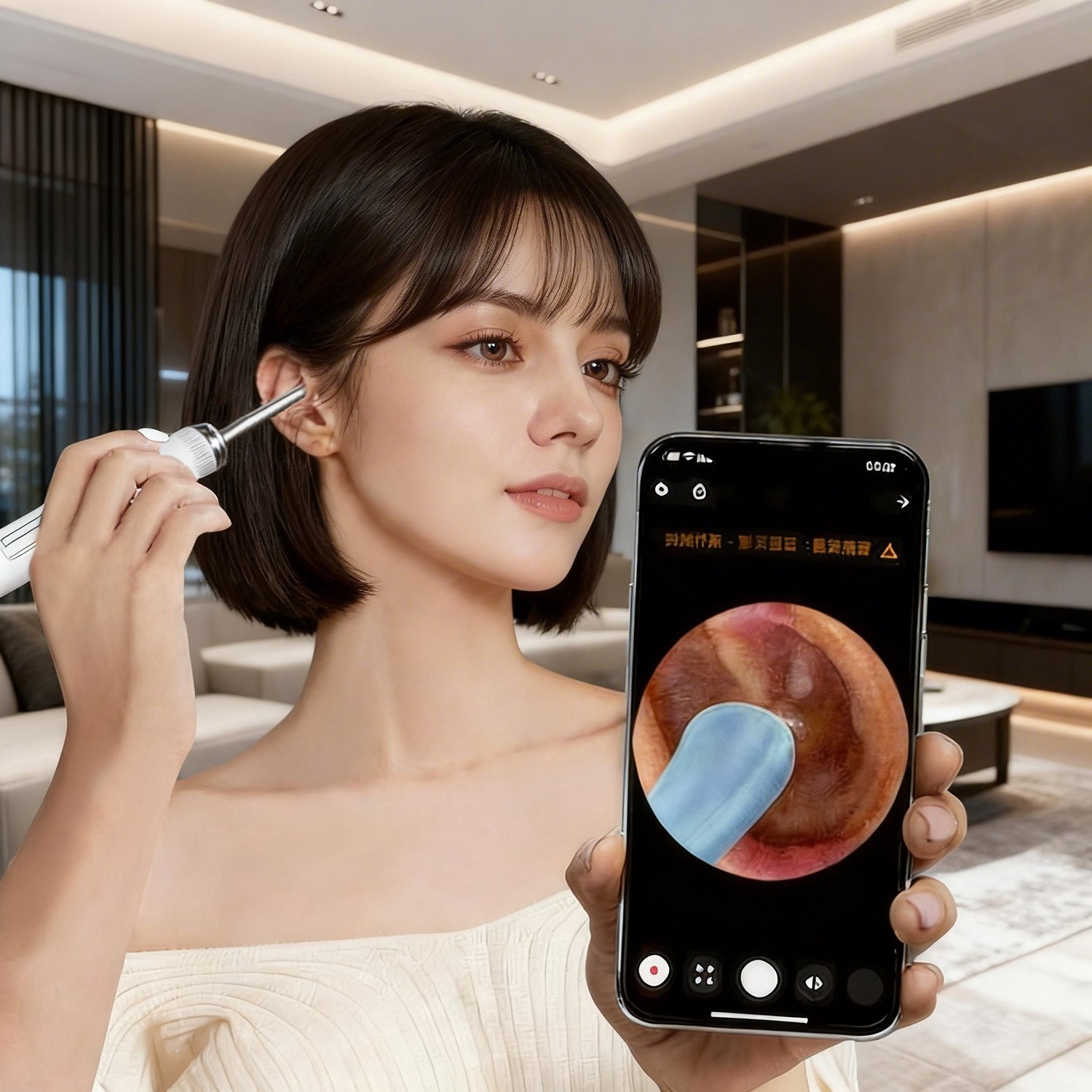 고화질 스마트폰 LED 내시경 귀이개 LED 조명 소프트헤드 Type-C 충전 19,800원