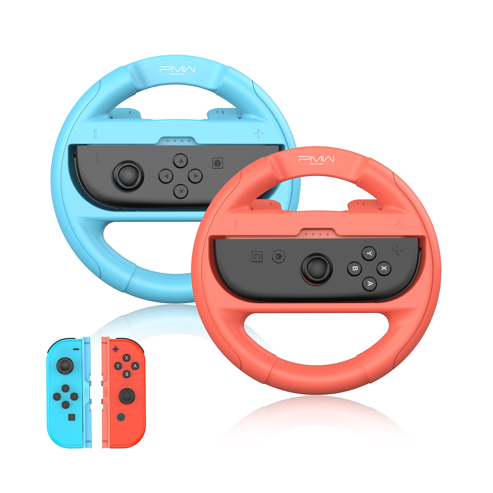 이이네 닌텐도 스위치 조이콘 레이싱 휠 스위치 1세대 2세대 호환 레이싱 핸들 닌텐도 스위치 조이콘 레이싱 휠 핸들 그립 스위치 스위치2 호환, 1세트, 오렌지&블루, L1143 18,340원