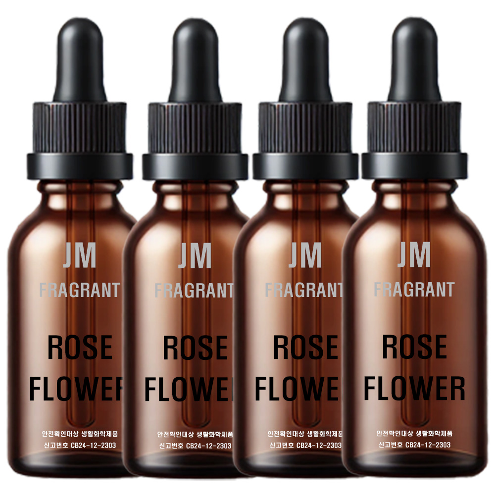 제이엠 프래그런트 차량용 방향제 리필액10ml, 4개, 로즈플라워 14,950원