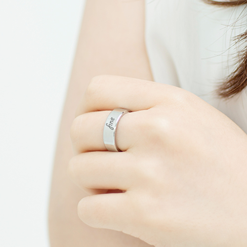 샌디샵 남여공용 이니셜반지6mm 패션반지 9,000원