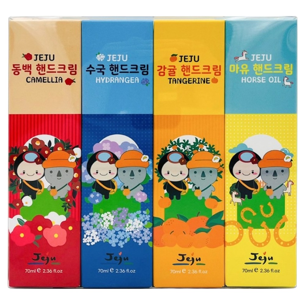 제주갬성 핸드크림 70ml x 4종 세트, 1세트 12,000원