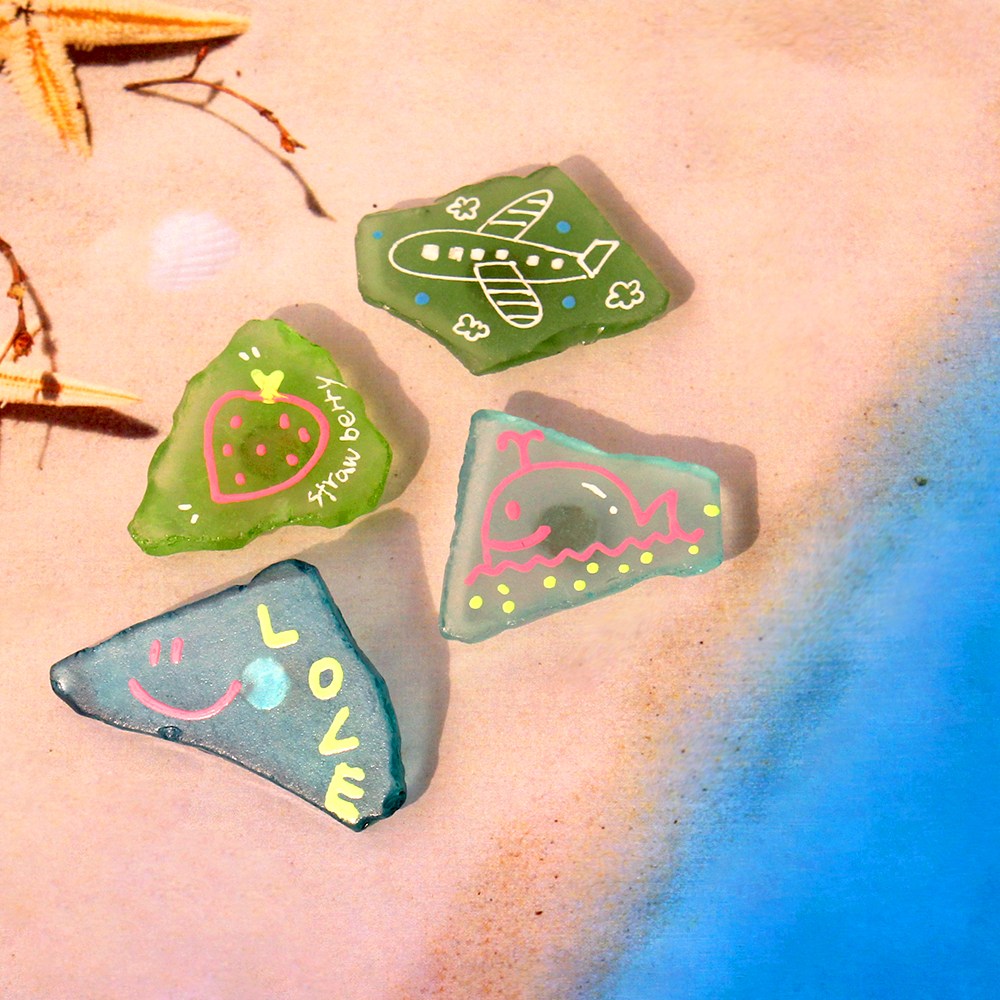 아트앤허그 바다유리 냉장고 자석 만들기 업사이클링 키트 친환경 마그넷 환경교육 체험, 그린 가든 4,400원