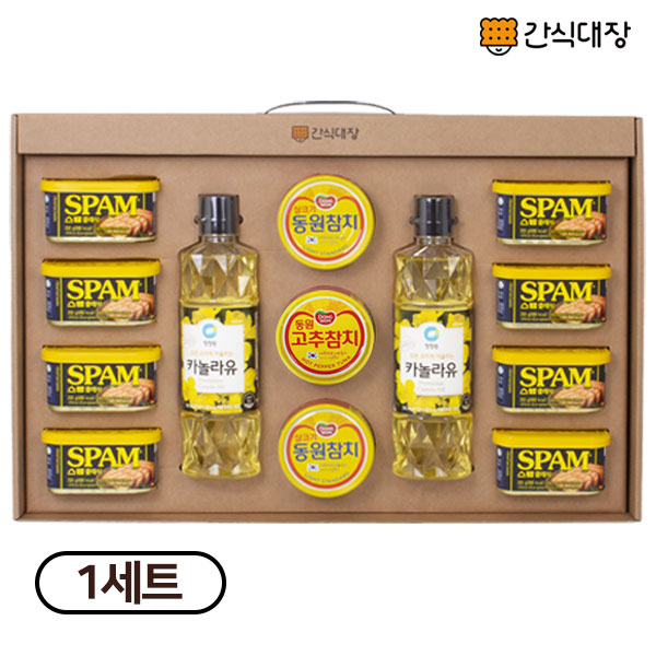 [간식대장] 프리미엄 선물세트 4호-B 1개 동원참치 스팸 고급손잡이 추석 설 선물 명절선물세트 51,340원