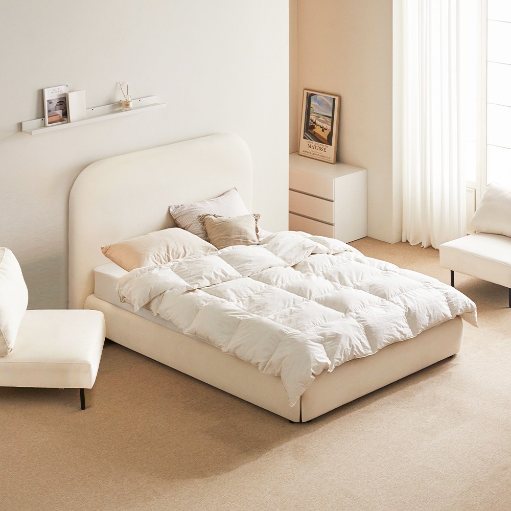 [리뷰이벤트] 파로마 바리오 아쿠아텍스 호텔형 패브릭침대 퀸 40T라텍폼스, 아이보리 619,000원