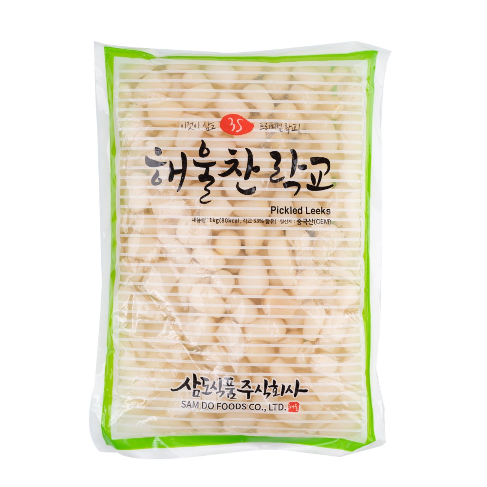 파우치 락교 1kg 해울찬 일식 락교 대용량 업소용 반찬, 1개, 1kg 4,400원