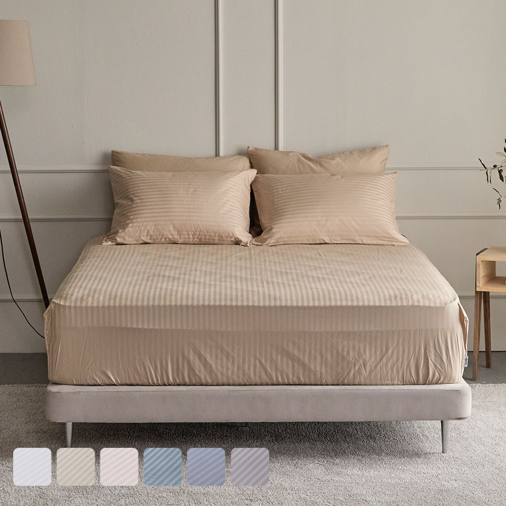 바운티풀 특급호텔 60수 면100% 매트리스커버 스트라이프 슈퍼싱글 6컬러 침대커버 35,910원