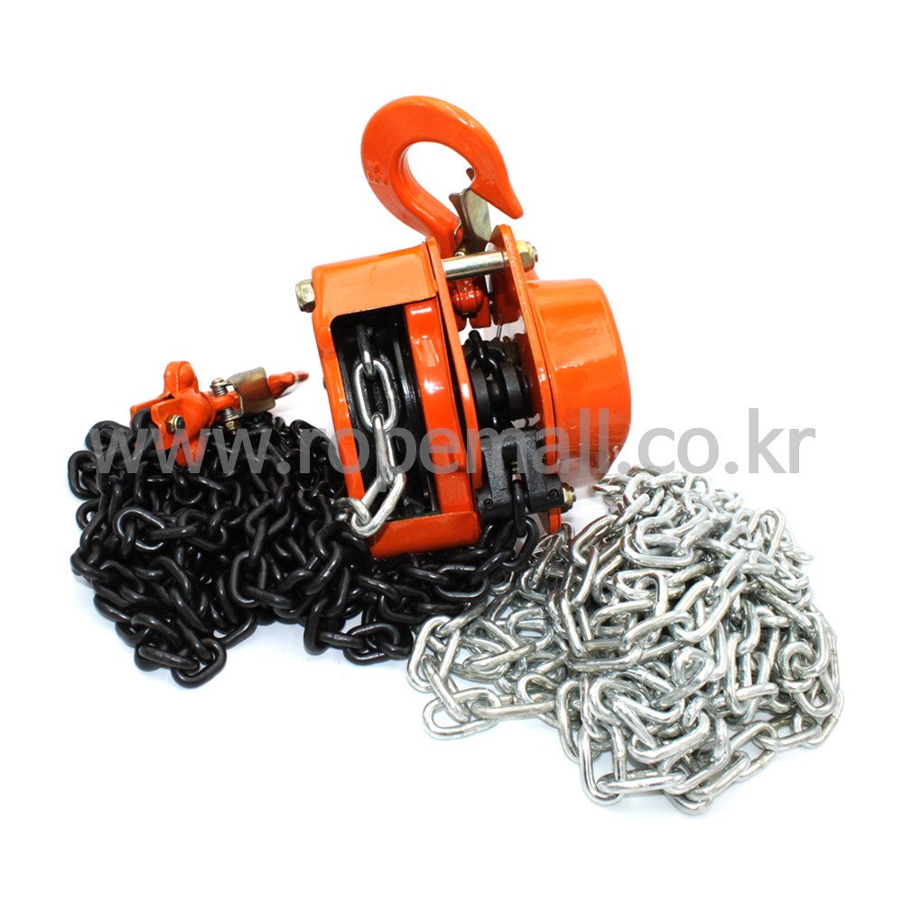 체인블럭 핸드체인 로드체인 0.25톤 0.5톤 1톤 1.5톤 2톤, 1개 85,000원