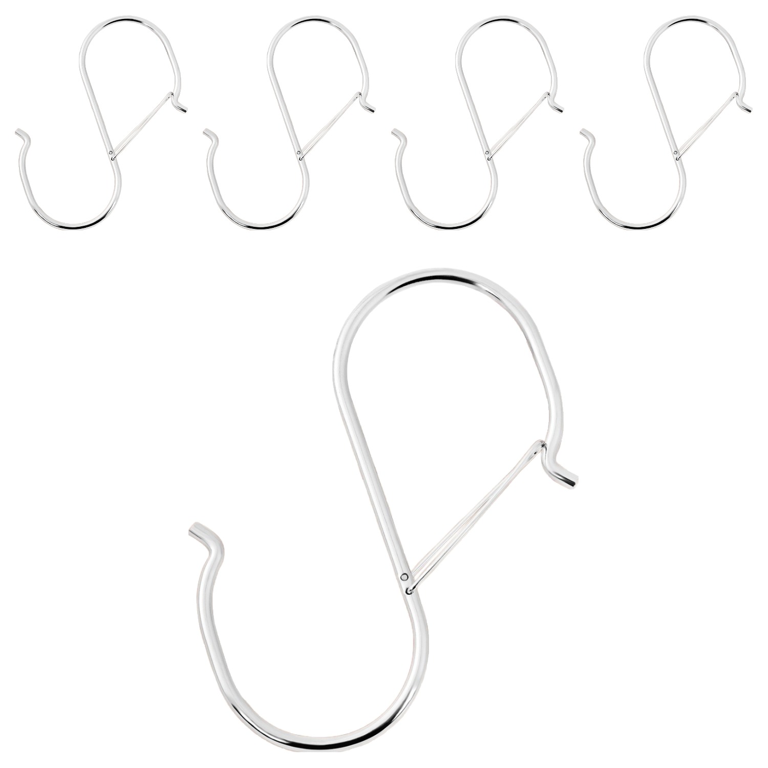 솔브리빙 떨어지지 않는 다용도 S자 고리 후크, 실버, 5개 6,470원