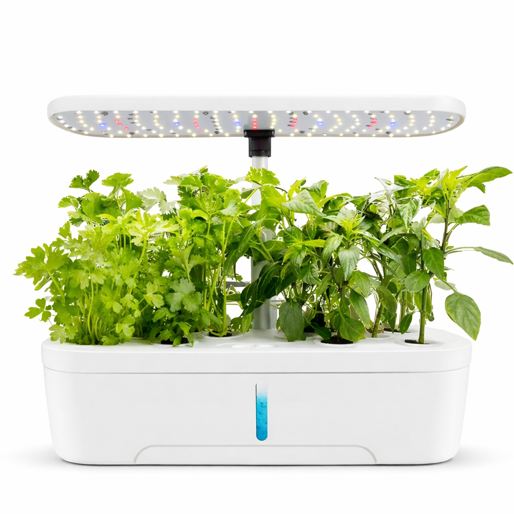 초록무럭3 초보자도 쉽게 가정용 야채 식물 수경재배기 식물재배기 실내 스마트팜 채소 식물키우기, 1개, 화이트 139,000원