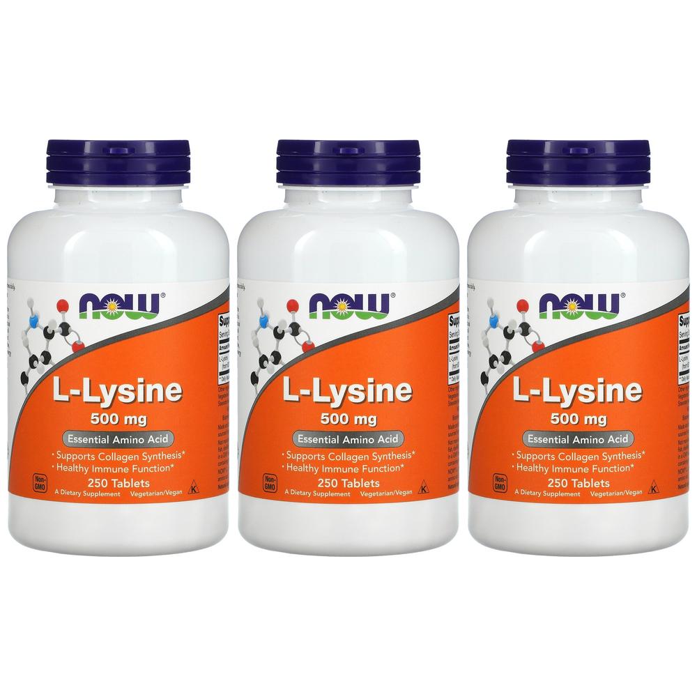 NOWFOOD 나우푸드 L-라이신 아미노산 500mg 250정 엘라이신 X 3EA 59,800원