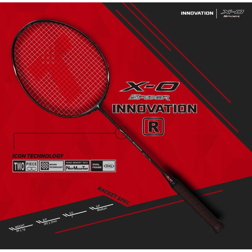 반값보상 옵션 트라이온 X-0 SPIDER INNOVATION R 배드민턴라켓 X0 스파이더 이노베이션 330,000원