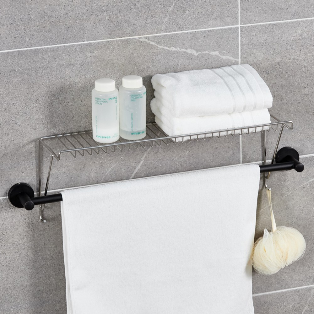 국내생산 에이치제이 무타공 수건걸이 선반 거치대 20,900원