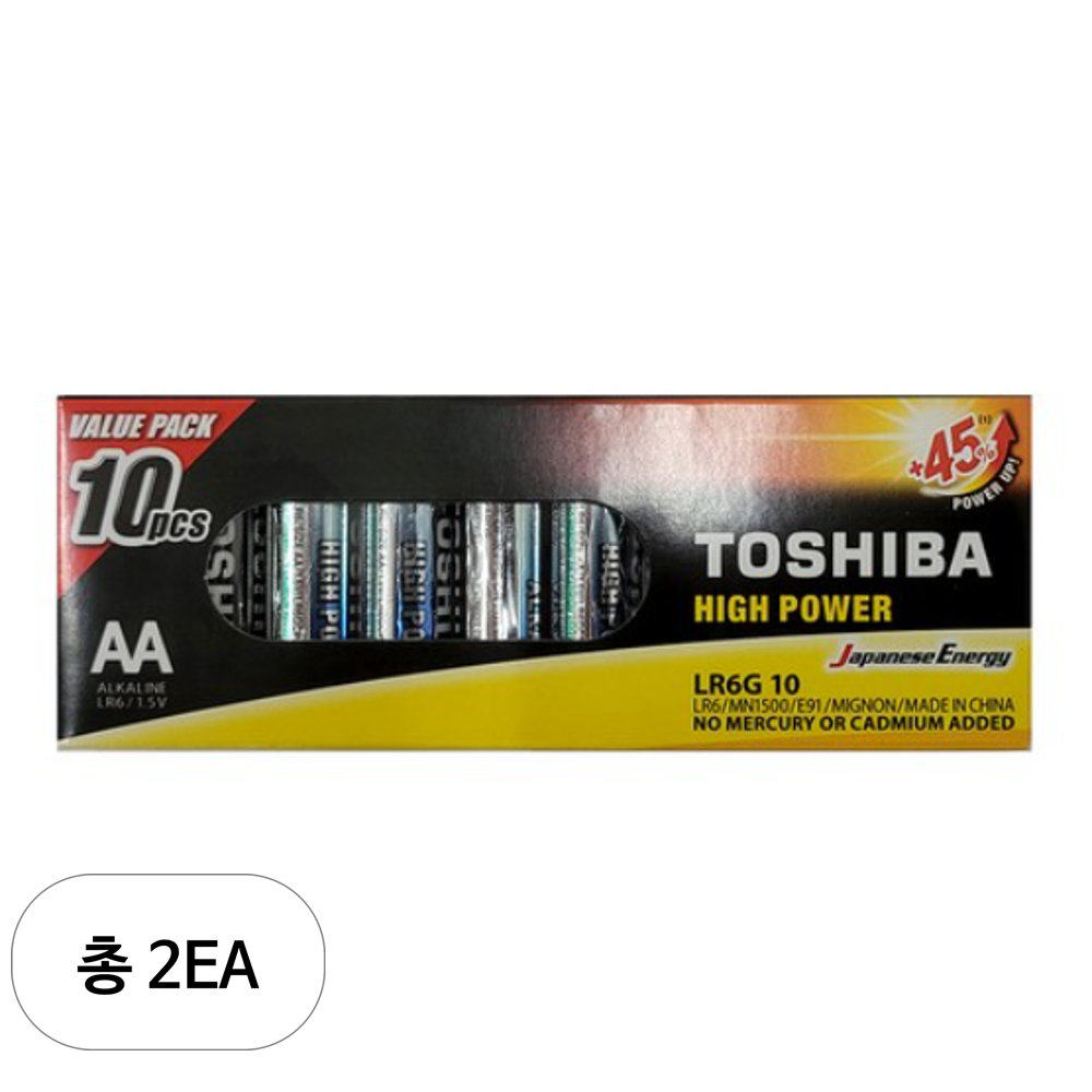 도시바 하이 파워 알카라인 AA건전지 16,760원
