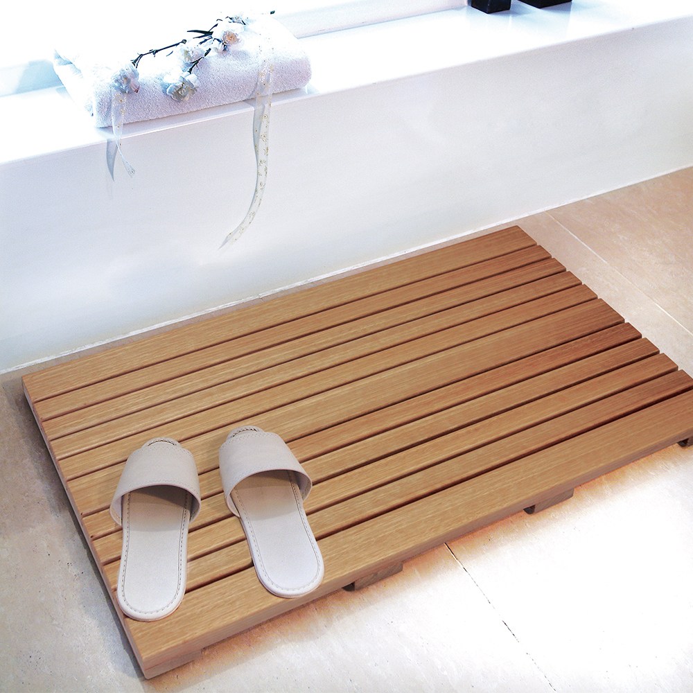 초록씨 니야또 원목발판 욕실발판, 2.니야또 두단 원목발판-소, 1개 33,800원