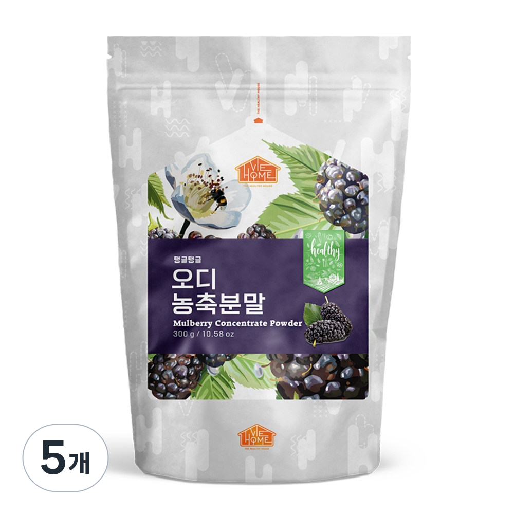 건강한우리집비옴 탱글탱글 오디 농축분말, 300g, 5개 113,250원