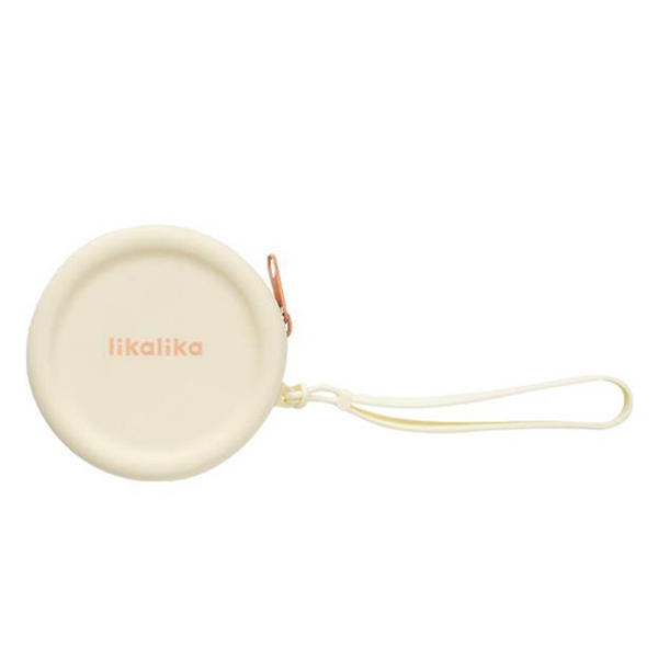 리카리카 반려동물 휴대용 실리콘 냠냠 간식 파우치, 크림오렌지, 1개 9,900원