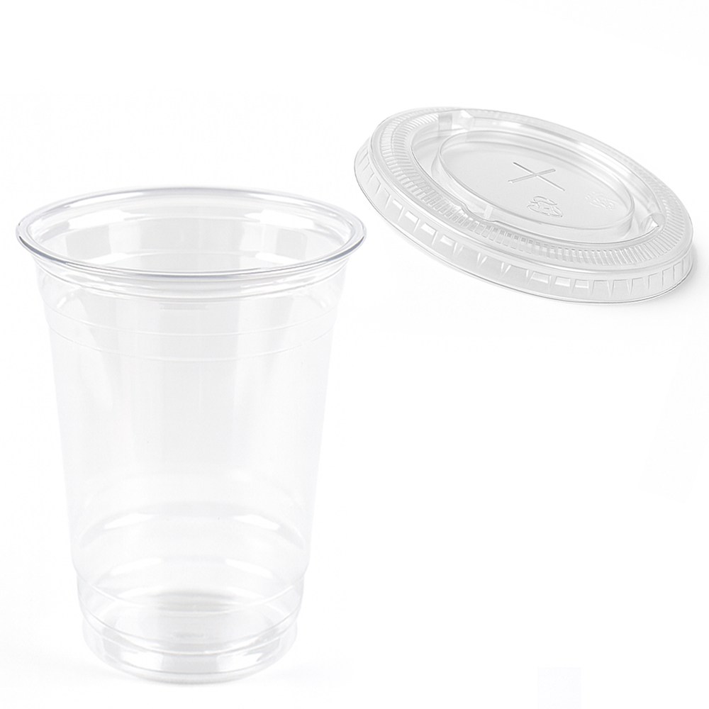 [세트] 국내생산 PET92파이16온스 투명 아이스컵 100개+뚜껑100개/테이크아웃 12,450원