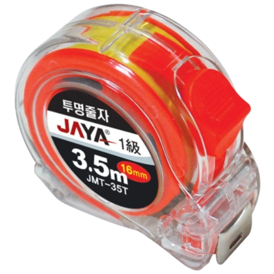[JAYA] 자야 본사직영출고 투명양면줄자 JMT-35T 공업 측정 전문가용 줄자 3.5m / 16mm, 1개 5,900원