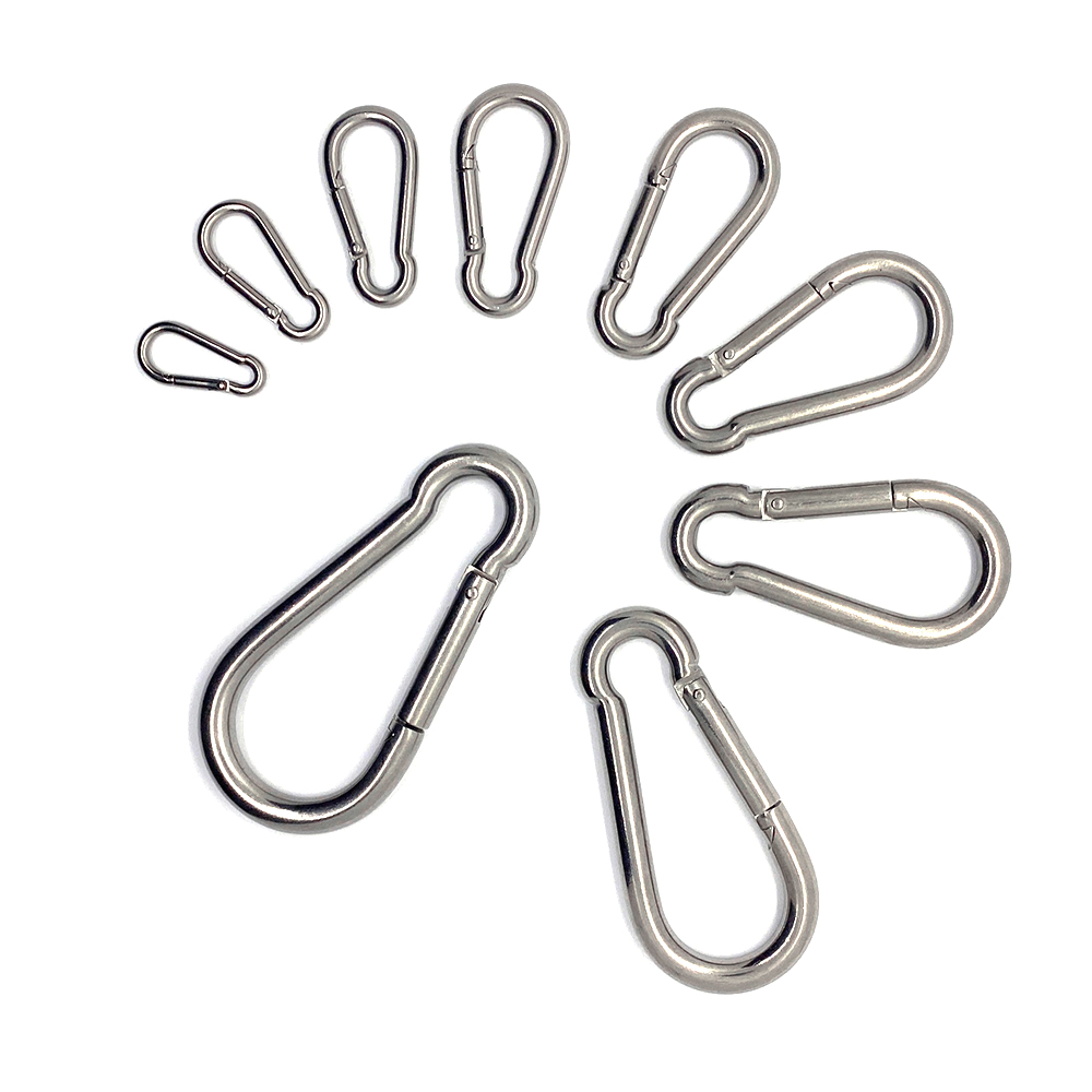 리우툴 스텐 비너 카라비너 푸쉬형 연결고리 등산 고리 체인 와이어 연결 부속 1,980원