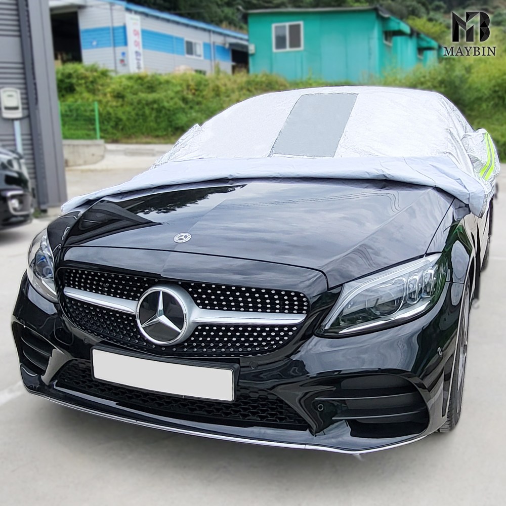 자동차커버 하프커버 성에방지 황사 먼지차단 기모원단 카커버 덮개 40,000원