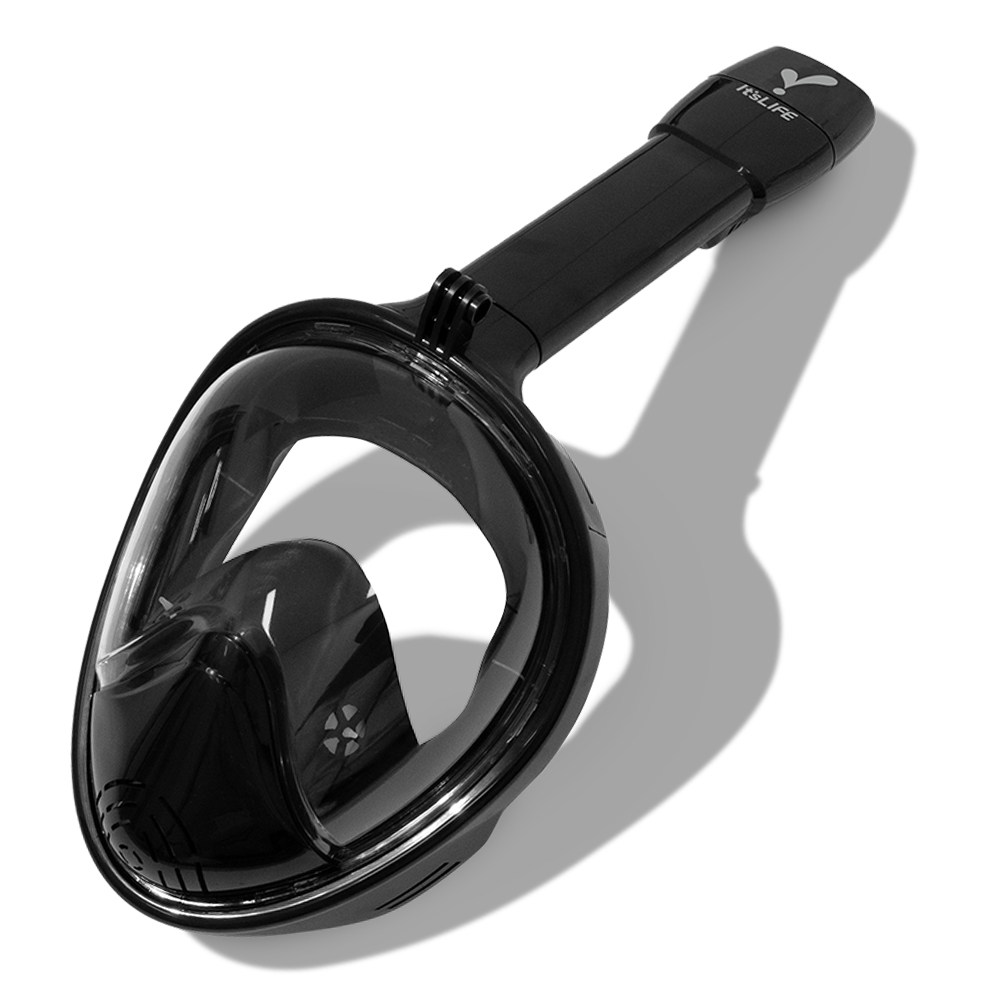 이츠라이프 풀페이스 스노쿨링 마스크 3세대, 블랙 19,900원