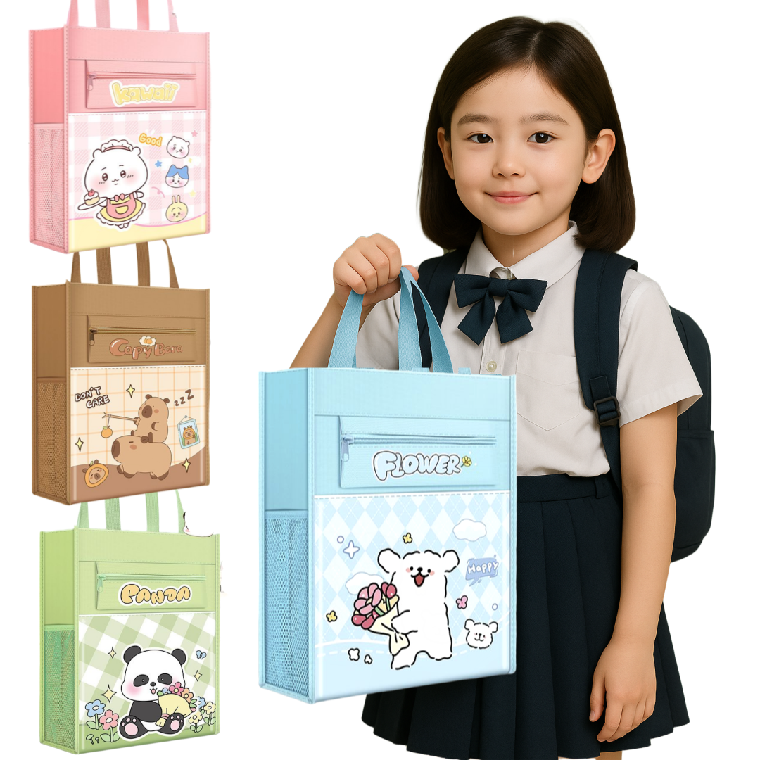 주포어유 가벼운 다용도 방수 캐릭터 보조 학원 손 가방 9,700원