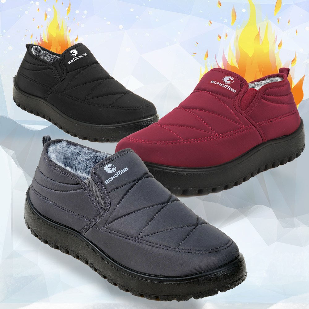 [에코로바]남녀공용 겨울 털신발 가볍고 발편한 패딩슈즈 방한화 논슬립 ER6606 29,000원