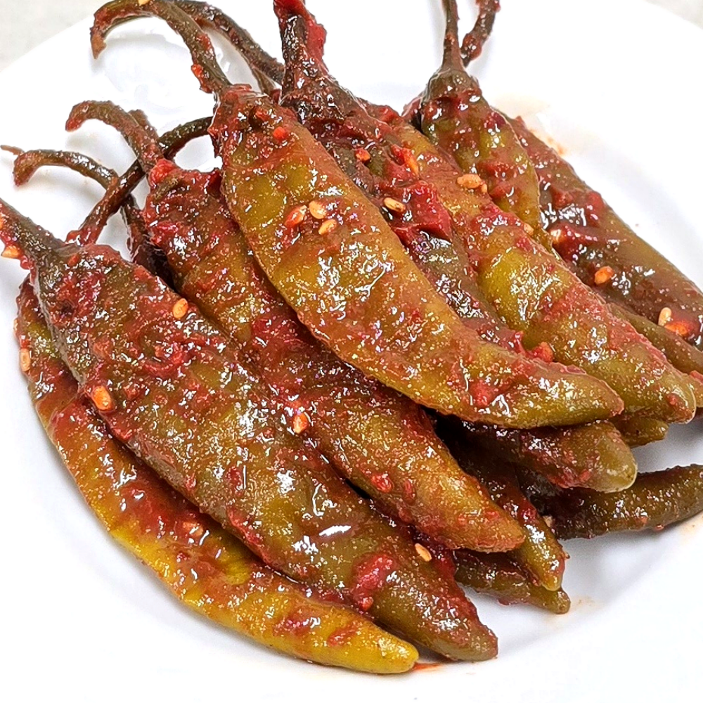 동백찬 양념 고추무침 2kg 6kg 12kg 삭힌 절임 절인 아삭 고추지 대용량 업소용 장아찌 39,530원