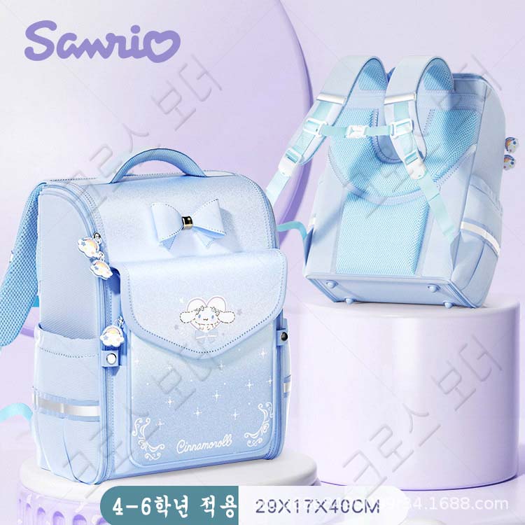 크로스 보더 산리오 학생 책가방 학생 백팩 시나모롤 쿠로미 마이멜로디 48,800원