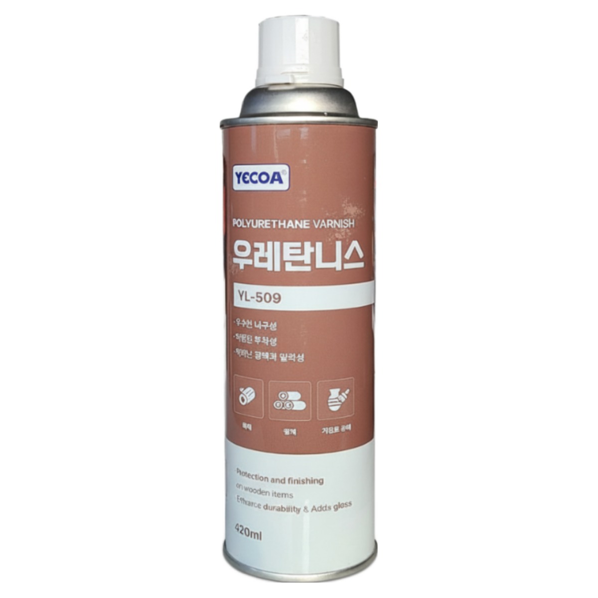 디데이마트 고광택 무색 우레탄 바니쉬 뿌리는 바니시 니스 투명 코팅제 스프레이 목재 금속 가구 마루 철 캐비넷, 1개 12,900원