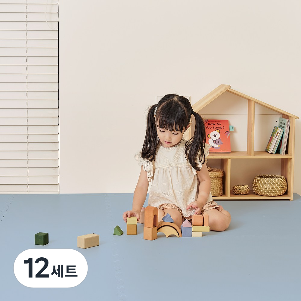 [리퍼] 우리집 어디든 OK 퍼즐매트, 12세트, 연데이지블루 35,700원