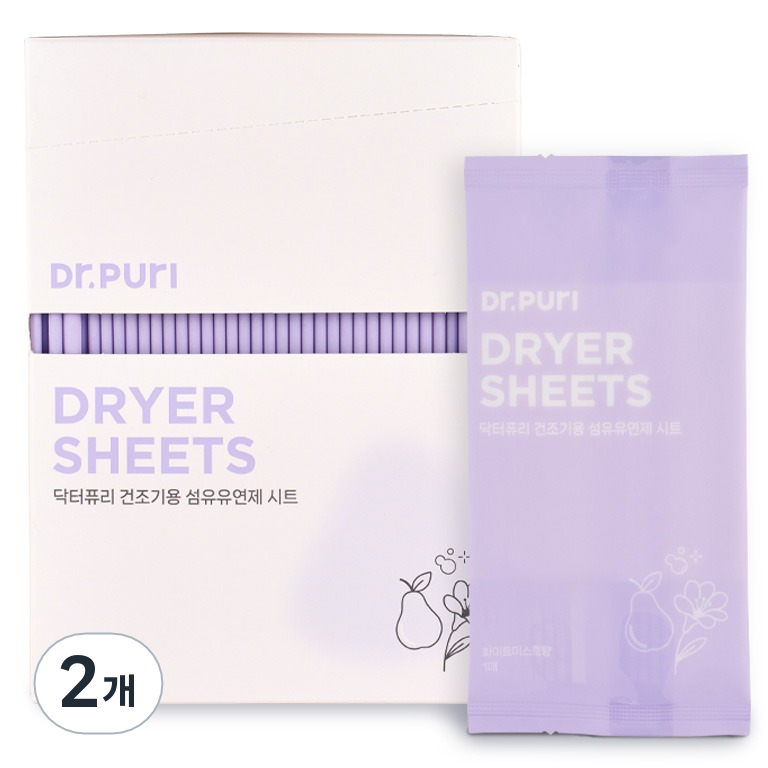 닥터퓨리 건조기용 시트 섬유유연제 화이트미스트향 18,340원