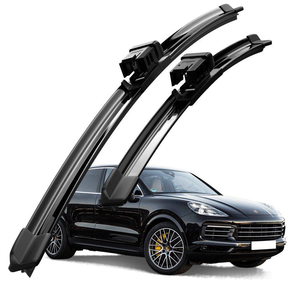 호환 포르쉐 카이엔(957/958/9Y0)/카이엔 쿠페 2008-2024 와이퍼 초발수 저소음 자국 없음 전면 와이퍼 블레이드 2종 세트, 카이엔(9Y0)/카이엔 쿠페 2019-2024 28,600원