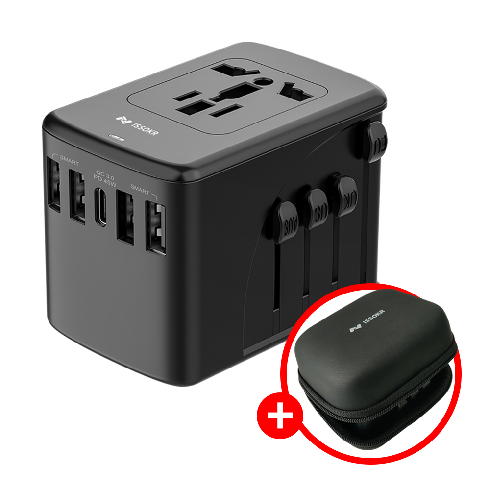 이쏘코리아 45W 오토퓨즈 여행용 멀티 어댑터 플러그 해외여행 멀티탭 PD C타입 27,330원