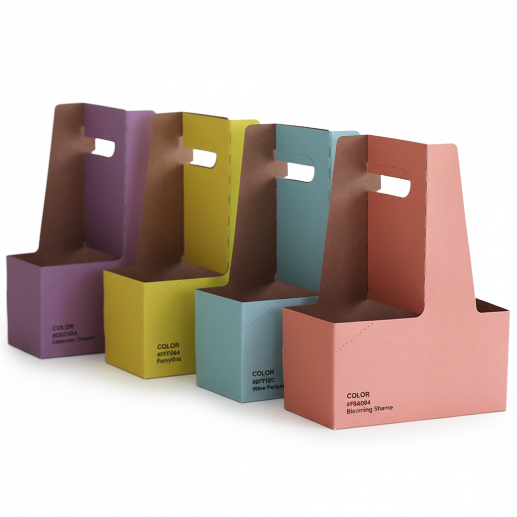 테이크아웃 컵캐리어 2구 팬톤 롱 4종, 1박스, 200개입 25,800원