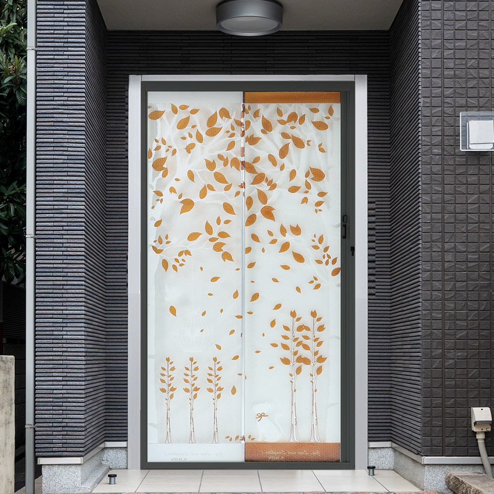 도매링크 현관롤방충망 _블랙프레임 방풍망 방충방풍겸용 현관모기장 방문모기장 자석방충망 84,900원