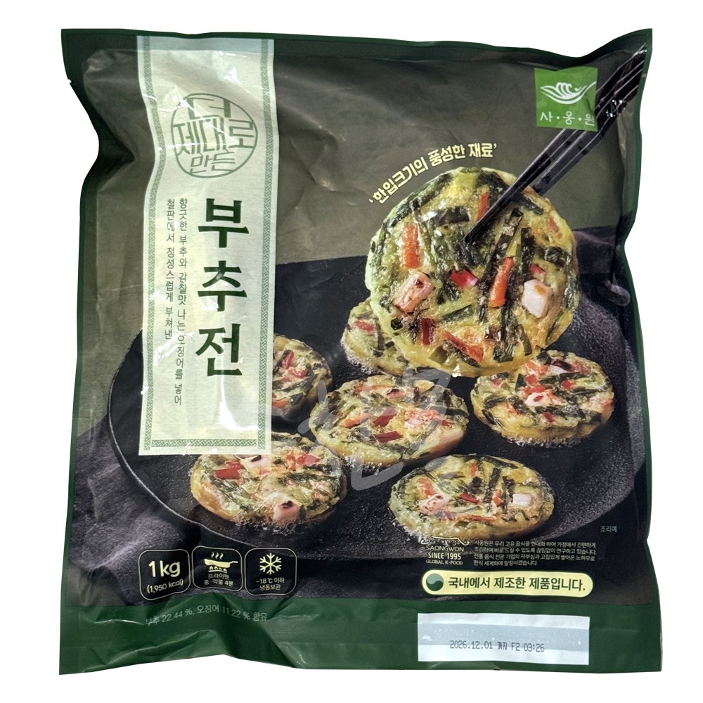 더 제대로 만든 부추전 1kg(사옹원) 20,120원