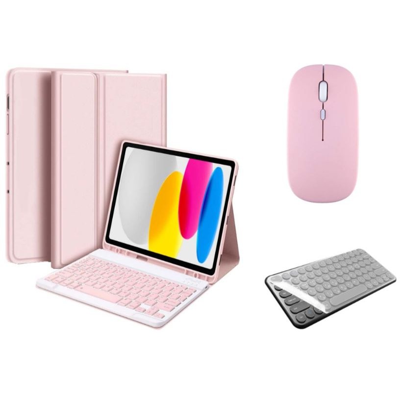 아이패드 호환 에어 프로 미니 1/2/3/4/5/6/7/8/9/10 세대 M2 M4 펜슬 수납 블루투스 키보드 케이스 무선 마우스 세트 iPad Pro Air Mini 케이스나라 24,890원