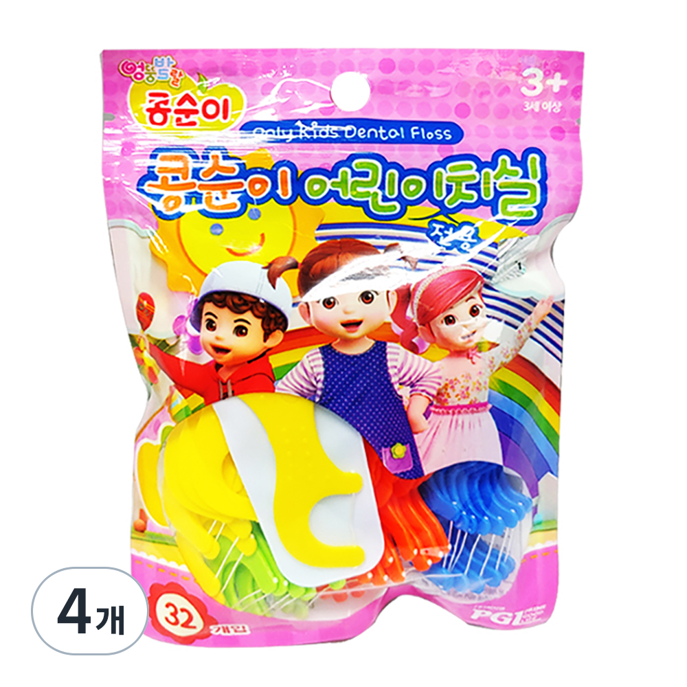 콩순이 어린이 전용 치실, 32개입, 4개 7,700원