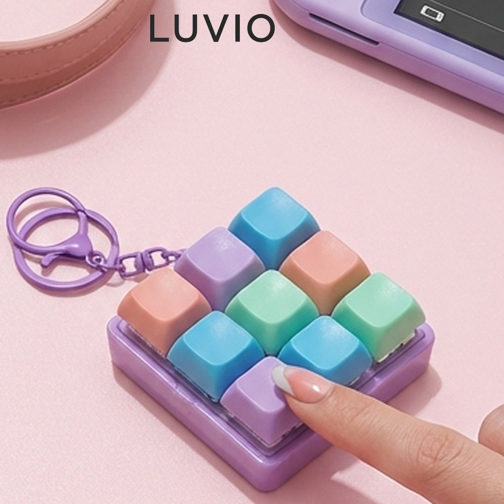 LUVIO 키보드 키캡 키링 9구 딸각이 피젯 A-01 20,600원