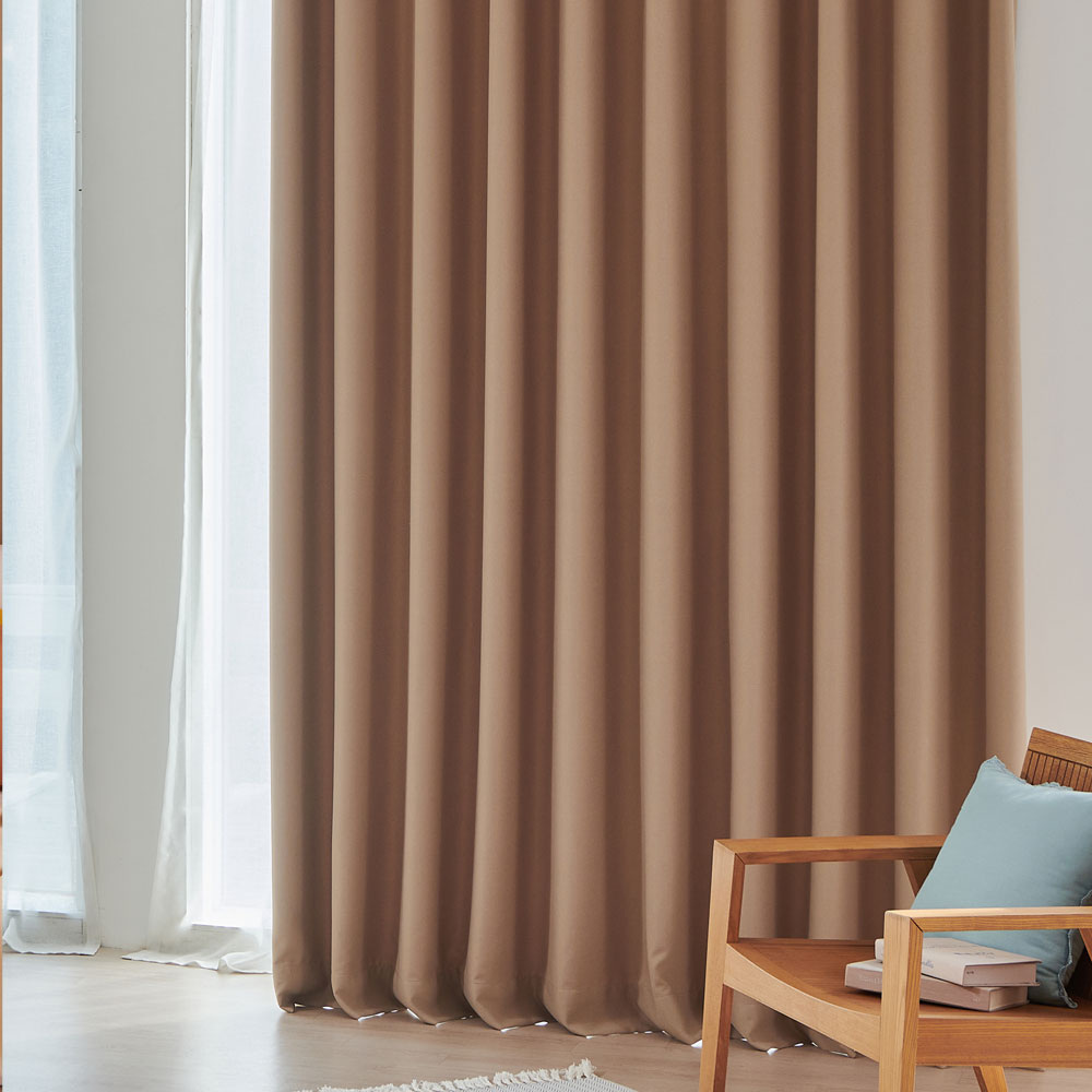 뷰하우스 테라코트 형상기억 양면 암막커튼 2p 75,090원