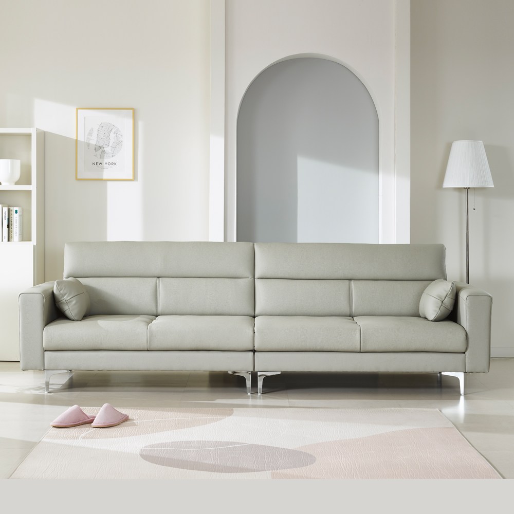 꼬마나무100%국내제작 천연면피통가죽 브래드소가죽4인쇼파 1,050,000원