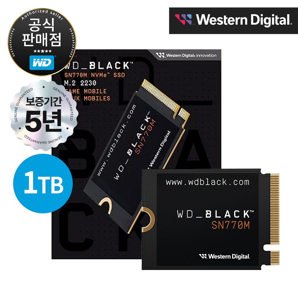 WD BLACK SN770M M.2 2230 NVMe SSD 297,500원