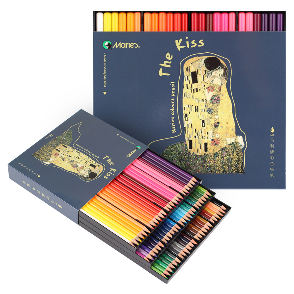 마리에스 드로잉 유성 색연필 72종 세트 C7524, 현재가 17,700원