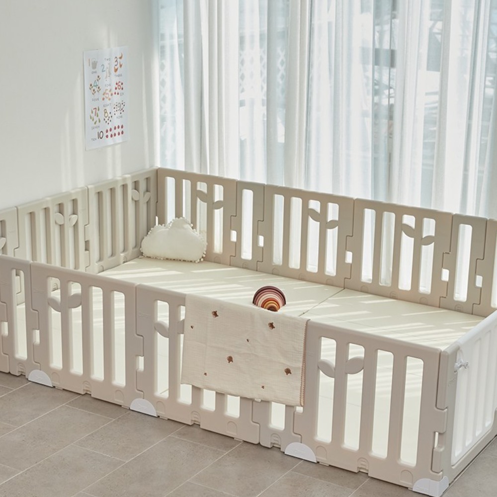 카라즈 리프 베이비룸 와이드 더블 문세트 안전문 울타리 펜스, 그레이 209,000원