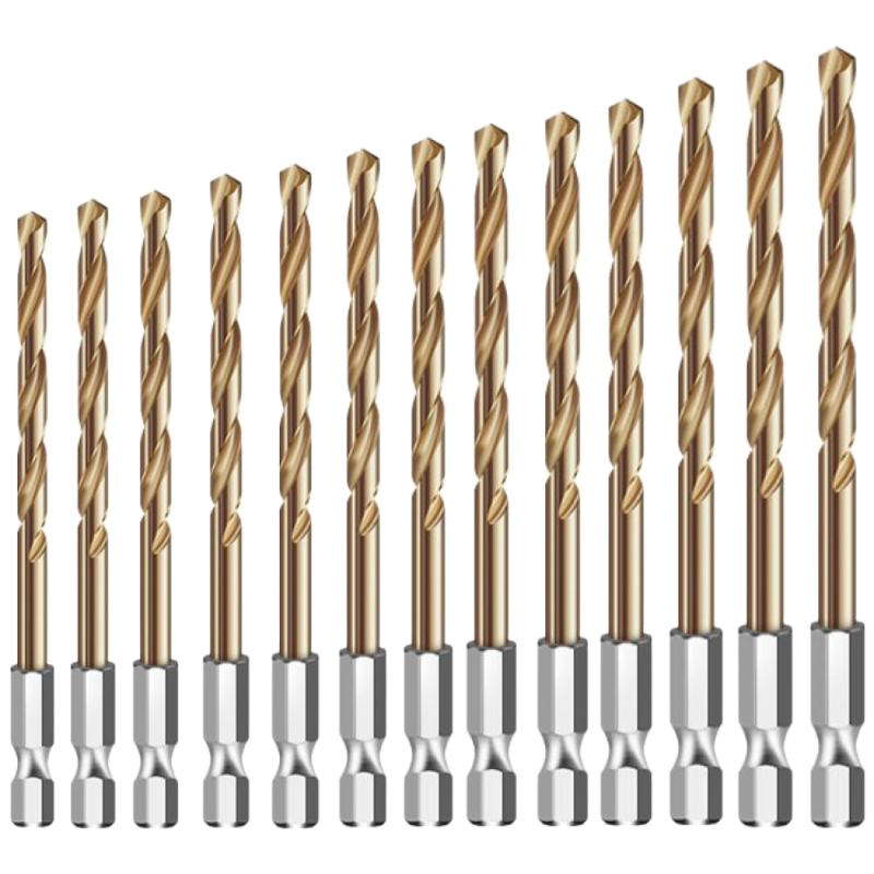 tinduo 코발트 함유 드릴비트 세트 철판기리 스텐기리 철기리 1.5-6.5mm 13종 세트 10,800원